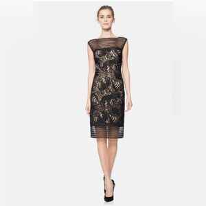 Tadashi Shoji | Embroidered Tulle Passementerie Soutache Lace Dress